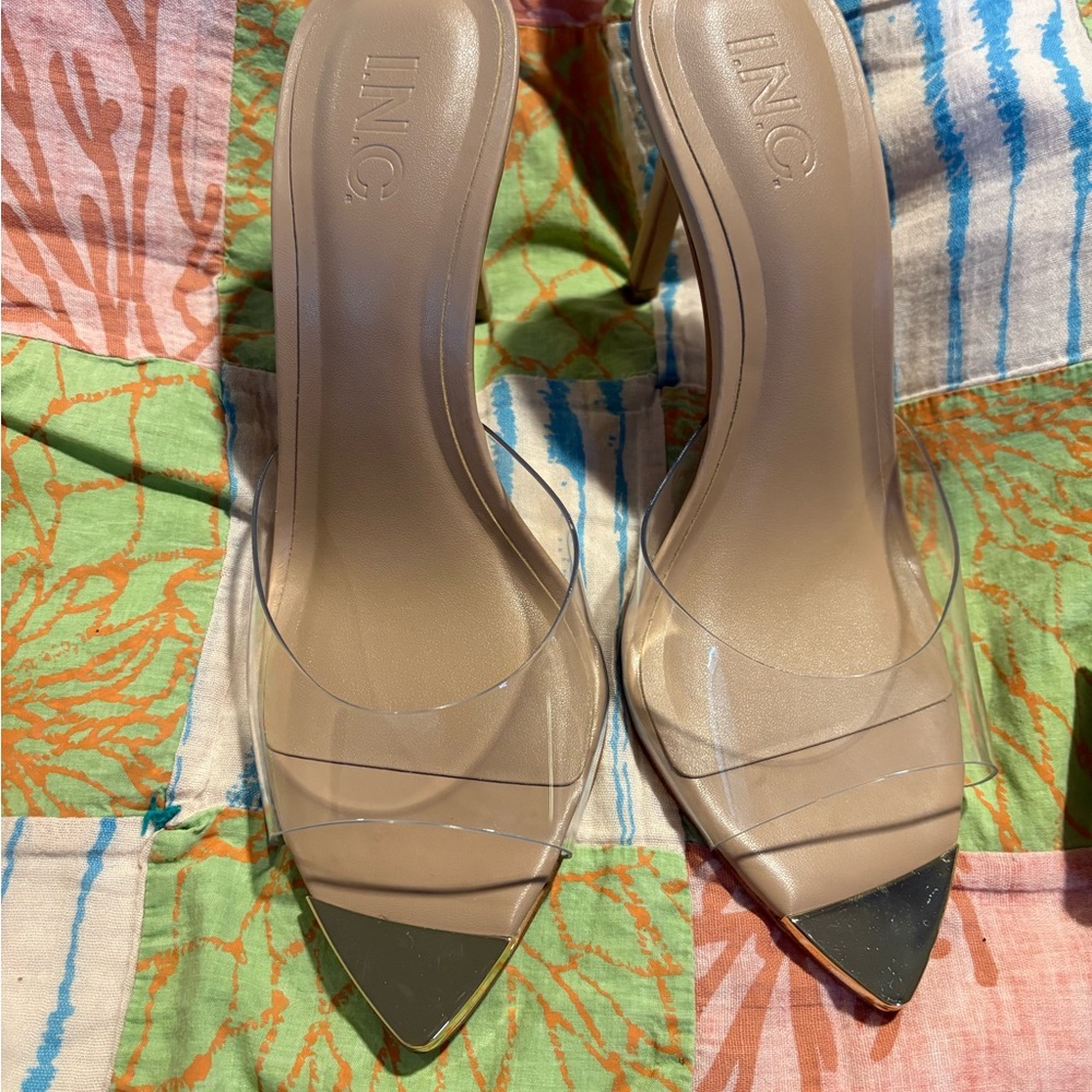 INC International Concepts Cream Stiletto Heels